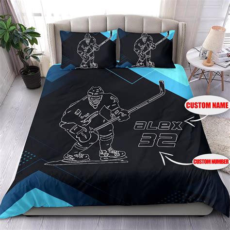 hockey bedspread|hockey bedding for women.